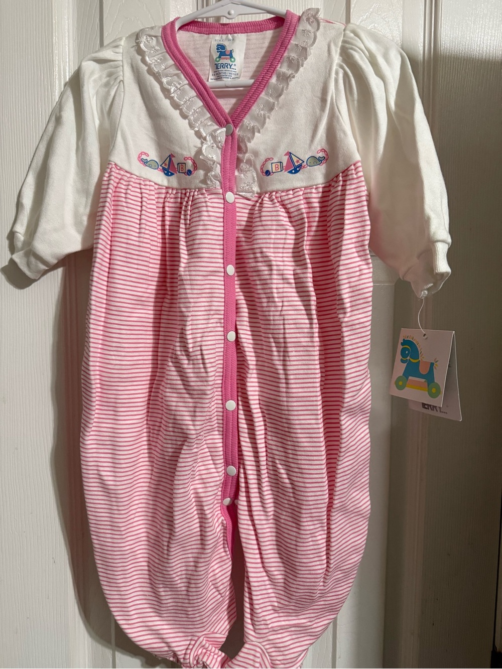 NWT Vintage Terry Footed Sleeper